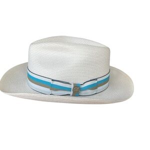 Stetson Men’s Stetson 8th & Ocean Milan
Straw Fedora, Size‎ Small, EUC